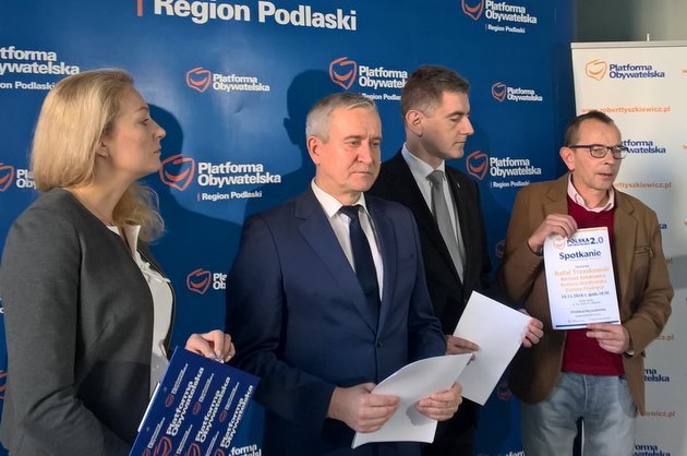 Kilkanaście spotkań, kilkudziesięciu polityków. Platforma Obywatelska najedzie Podlaskie