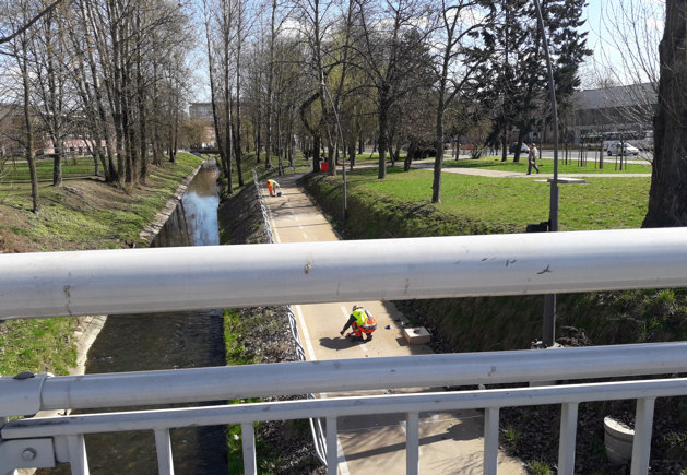 Rowerzyści, ścieżka wzdłuż al. Piłsudskiego jest częściowo zamknięta