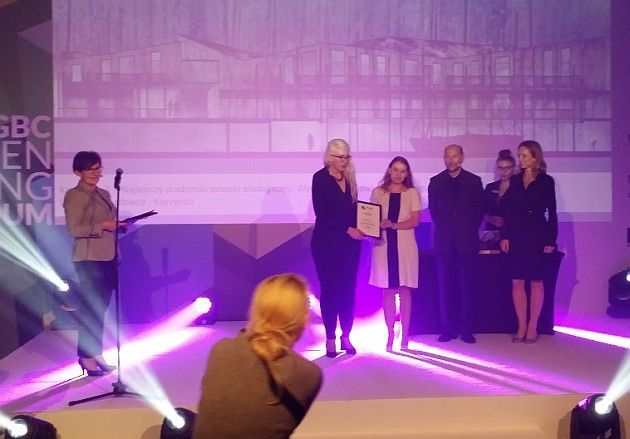 Wyróżnienie dla białostockich studentek. Nagrodzono je w konkursie Green Building Awards