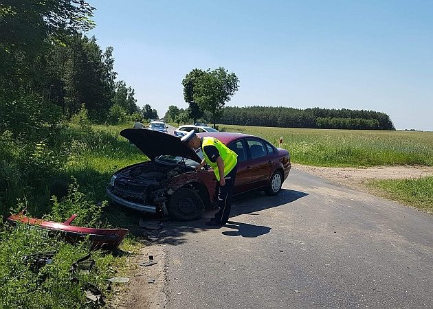 Nie ustąpił pierszeństwa. Doszło do zderzenia