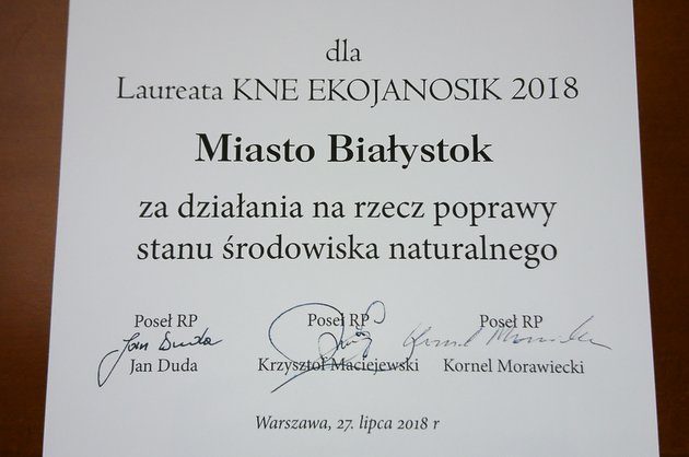Białystok ekologicznym Janosikiem
