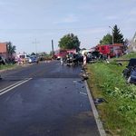 Karambol w Knyszynie. 5 pojazdów zderzyło się na krajowej "65"