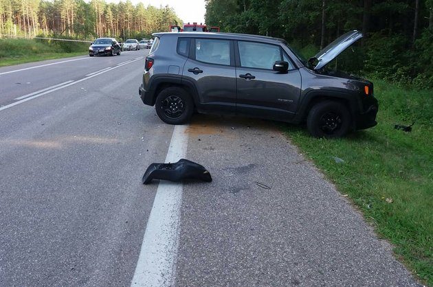 Śmiertelny wypadek za Augustowem. Zginął motocyklista