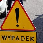 Wypadek na krajowej "63". Dwie osoby trafiły do szpitala