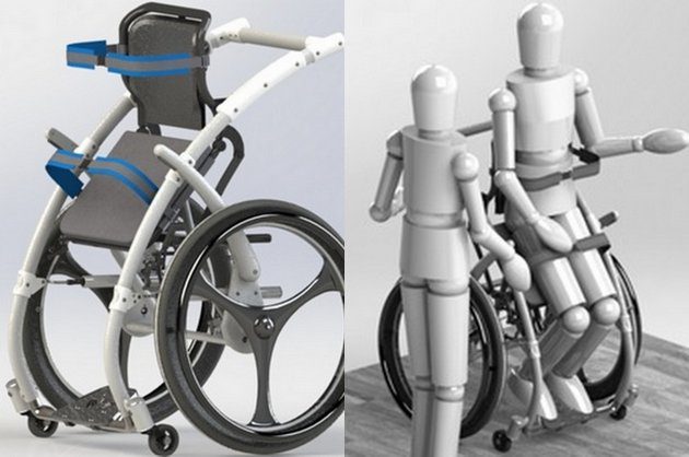 Wózek inwalidzki z funkcją pionizacji? Wynalazek studentów politechniki nagrodzony