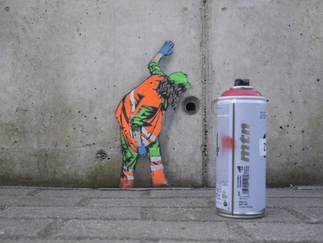 Pracownicy komunalni uwolnieni. Nowy street art na ulicach