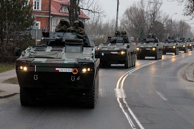 Kolumny wojskowe na Podlasiu