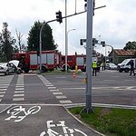 Wypadek na skrzyżowaniu. 2 osoby trafiły do szpitala