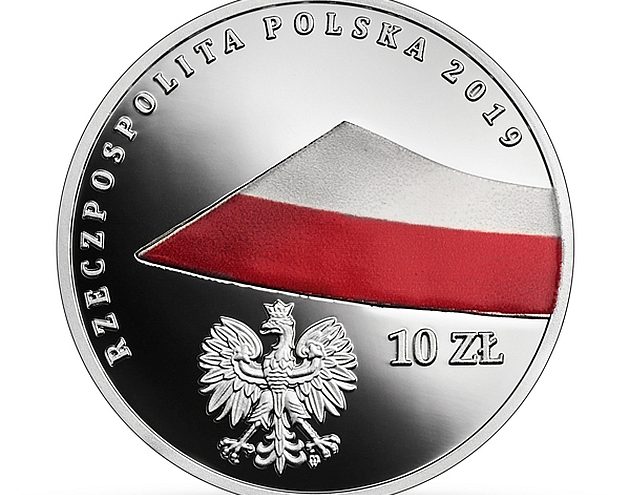 Wyjątkowa moneta kolekcjonerska NBP na 100-lecie polskiej flagi państwowej