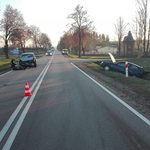 Wypadek na krajowej "65". Trzy osoby trafiły do szpitala