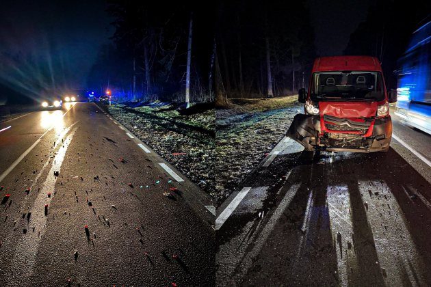 8 osób w szpitalu po zderzeniu samochodów na DK19