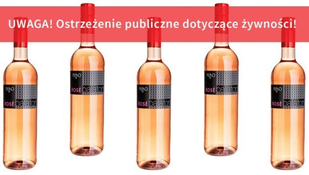 Komunikat GIS: Wino z Lidla jest wycofane