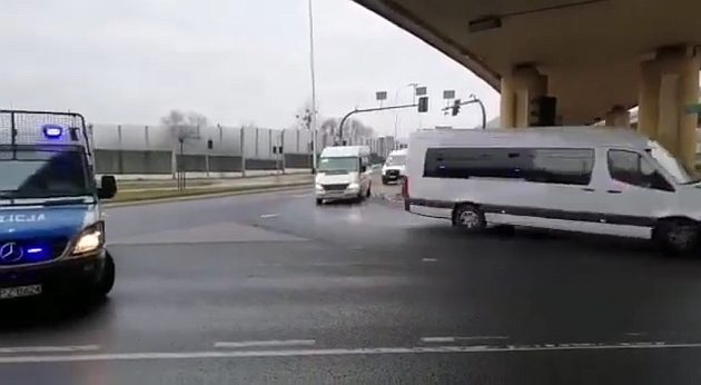 Biały konwój przejechał przez Białystok [WIDEO]