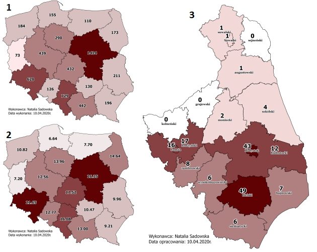 Podlaskie już 5. regionem z największą liczbą COVID-19. Kto i gdzie choruje? [LISTA, MAPY]