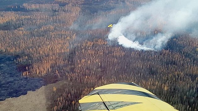 Śmigłowiec gaśniczy z Katowic, strażacy z Krakowa i Poznania, wojsko - na pomoc Biebrzy