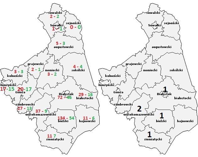 W Podlaskiem 5 zgonów na COVID-19. Czy to dużo? Kto umiera, a kto zdrowieje? [MAPY, LISTA]