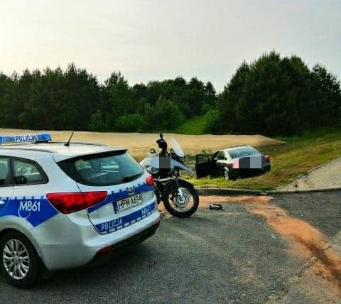 Nie spojrzał w lusterka. Motocyklista w szpitalu