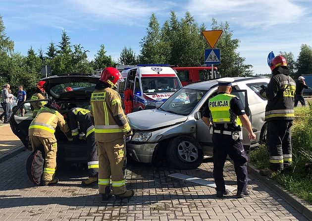 Karambol na Wygodzie. Zderzyło się sześć pojazdów [ZDJĘCIA]