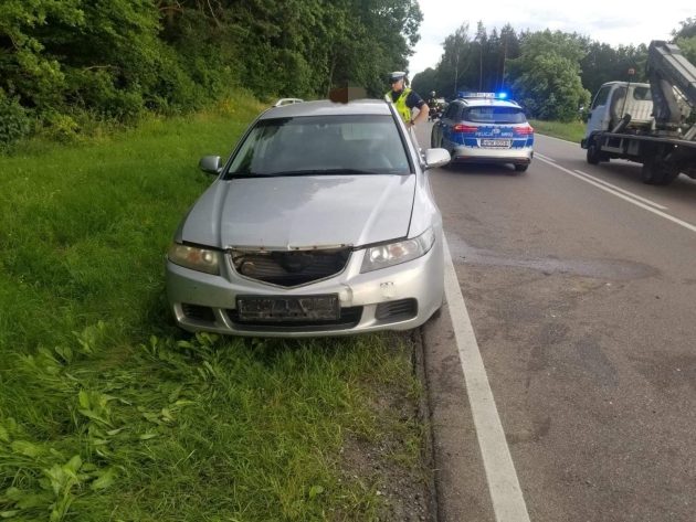 Kobieta w szpitalu. Wypadek na drodze do Moniek