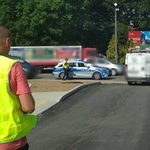 Potrącenie na wyjeździe z ronda. 93-latka trafiła do szpitala