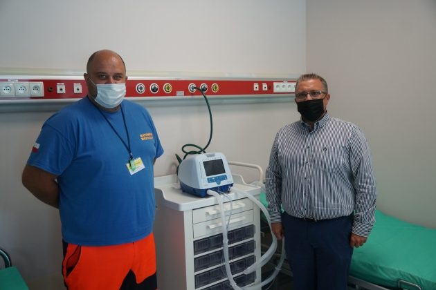 Mobilny respirator trafił na izbę przyjęć Białostockiego Centrum Onkologii