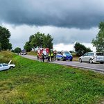 Zderzenie pojazdów na DK16. Są utrudnienia