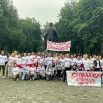 Białystok solidarny z białoruskim teatrem. Spotkanie na Rynku Kościuszki