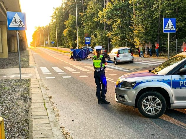 Tragiczny wypadek. Rowerzysta zginął na miejscu