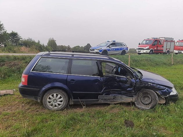 Nie ustąpiła pierwszeństwa przejazdu. Jedna osoba trafiła do szpitala