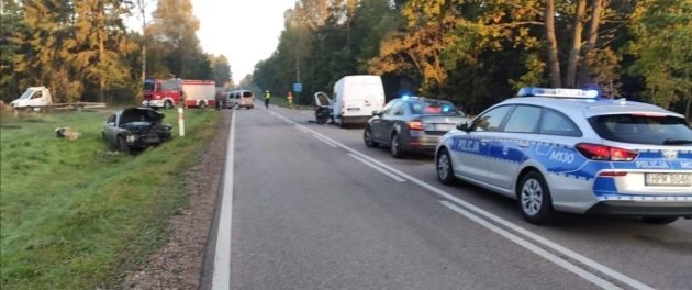 DK 65. Wypadek z udziałem trzech pojazdów