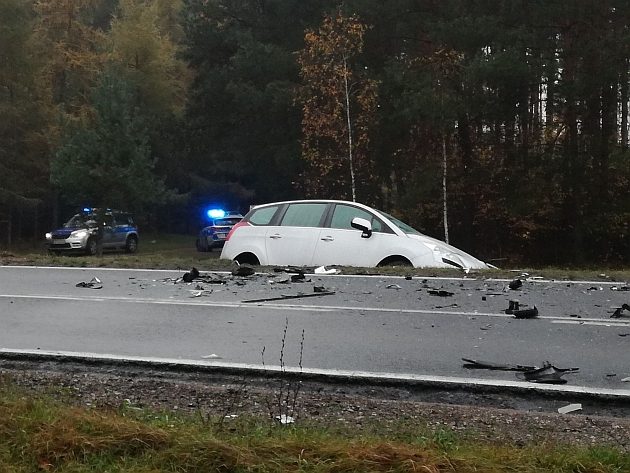 Wypadek na krajowej "19". Droga zablokowana