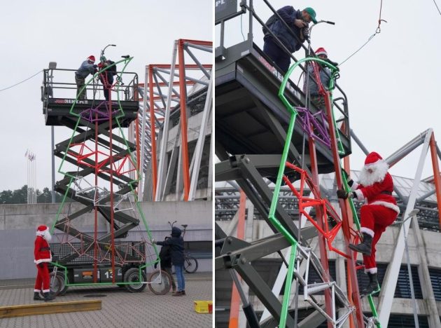 Adam Zdanowicz spadł z 7-metrowego roweru. Pobił jednak rekord Guinessa