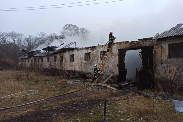 Płonęły budynki gospodarcze. Akcja gaśnicza trwała ponad 11 godzin