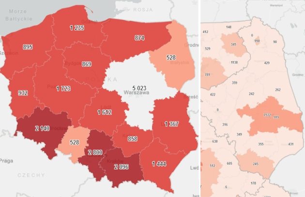 W Podlaskiem najmniej szczepień w całej Polsce. Raport nowych zakażeń SARS-CoV-2