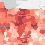 Znów dużo zachorowań. W okolicach Łomży tyle, co w warmińsko-mazurskim