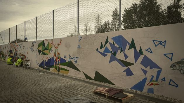 Sztuka powinna wychodzić do ludzi. Nowy mural na terenie miasta