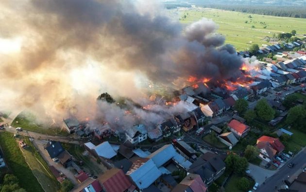 Podlaskie pomoże spalonej wsi Nowej Białej