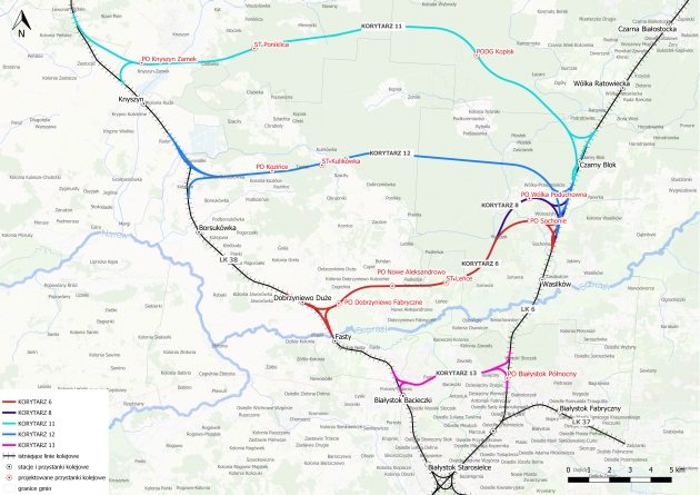 Którędy północna kolejowa obwodnica Białegostoku? Kolejne konsultacje
