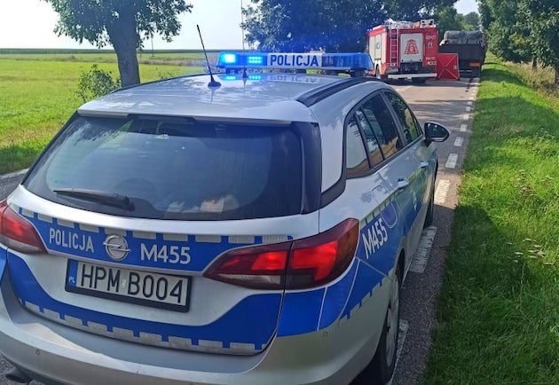 Wypadek między Bielskiem a Hajnówką. Nie żyje motocyklista