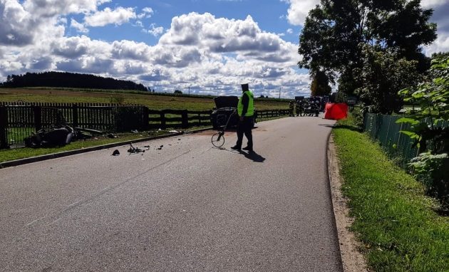 Tragiczna czołówka. Motocyklista zginął na miejscu