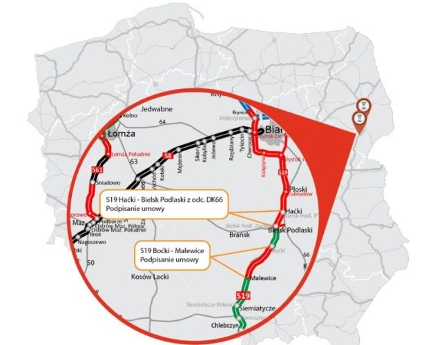 Mogą ruszać prace nad dwoma odcinkami ekspresowej S19