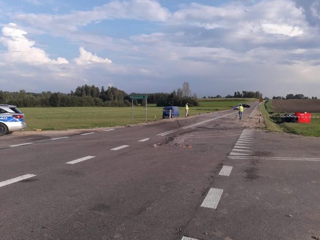 Tragiczny wypadek na trasie Dąbrowa Białostocka - Sokółka