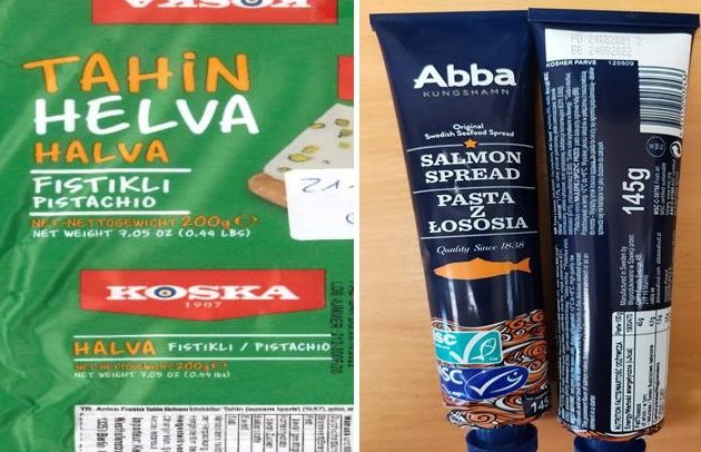 Pasta z łososia, chałwa, suplementy diety - GIS wycofuje produkty ze sprzedaży