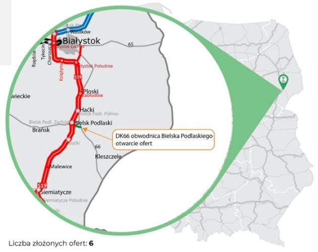 Obwodnica Bielska Podlaskiego. Ogromny rozstrzał cen w przetargu