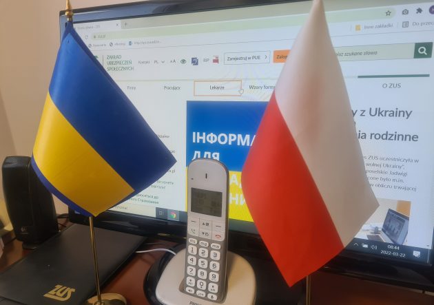 ZUS uruchomił infolinię dla uchodźców z Ukrainy
