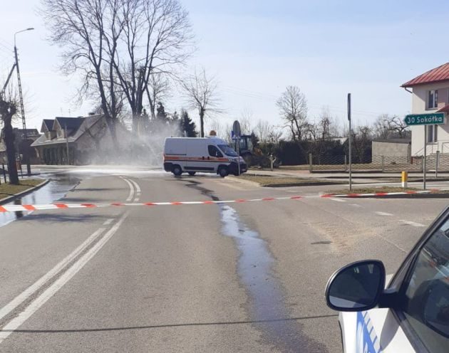 Uszkodzono rurę z gazem. Ewakuowano przedszkole i 40 budynków