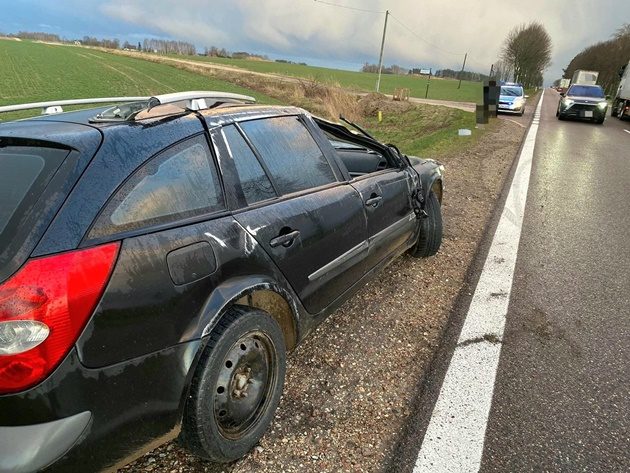 Wypadek w okolicy Korycina. Ruch bez utrudnień