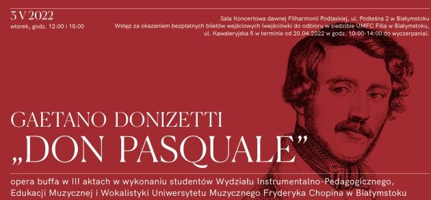 Prawdziwa miłość i intrygi w operze buffa "Don Pasquale"