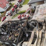 Kłęby dymu nad Grabówką. Niemal 50 strażaków walczyło z pożarem 