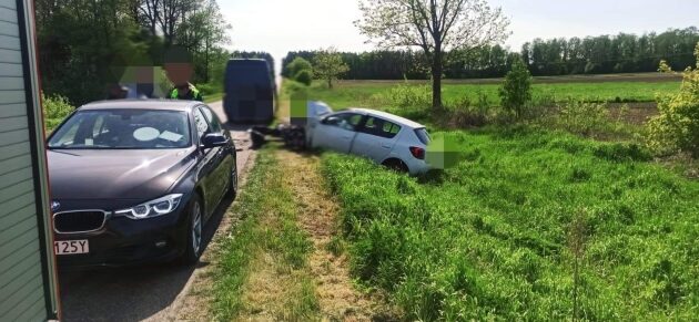 Wypadek w powiecie wysokomazowieckim. Zderzyło się kilka aut